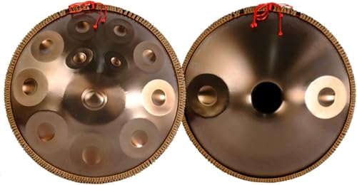 Handpan steel drum 10 notas color dorado miniatura 1