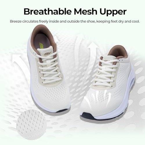 QAUPPE Wide Toe Box Shoes Women Arch Support Walking Sneakers Orthotic Tennis Plantar Fasciitis Shoes4