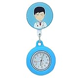 LLRR Homme Femme médecin infirmières Montre,Nouvelles infirmières de Docteur de lumière de Nuit de Silicone, Tableau numérique évolutif-11,Montre Infirmiere Montre Poche