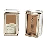 Mud Pie Wine Cork Display Box, Silver 2.25' x 1.25'