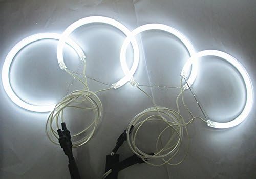 7000k White CCFL Angel Eyes Halo Rings for BMW E36 E38 E39 E46 with Projector Pre-facelift Error Free