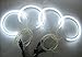 GFJMC 7000k White CCFL Angel Eyes Halo Rings for BMW E36 E38 E39 E46 with Projector Pre-facelift Error Free