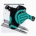 FIFTY-FIFTY Mountain Bike Fender, MTB Mudguard, Front and Rear Compatible, Fits 26