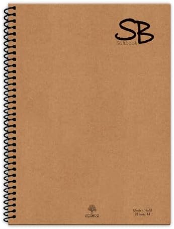 SB A4 70 Yp. Defter Kraft Kapak Spiralli Hafif Kağıt ÇİZGİLİ 140 Sf. - Görsel 1