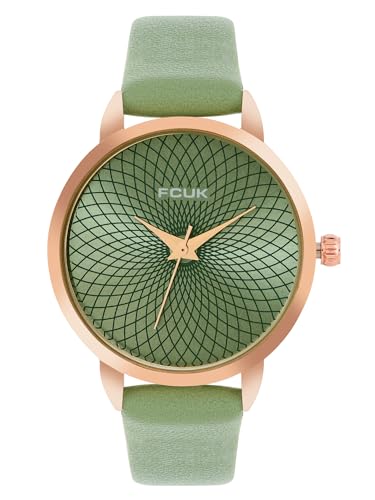 FCUK Sea Green Dial Analog Watch for Women - FK00023E (B0CMHZRBSS) Amazon Price History, Amazon Price Tracker
