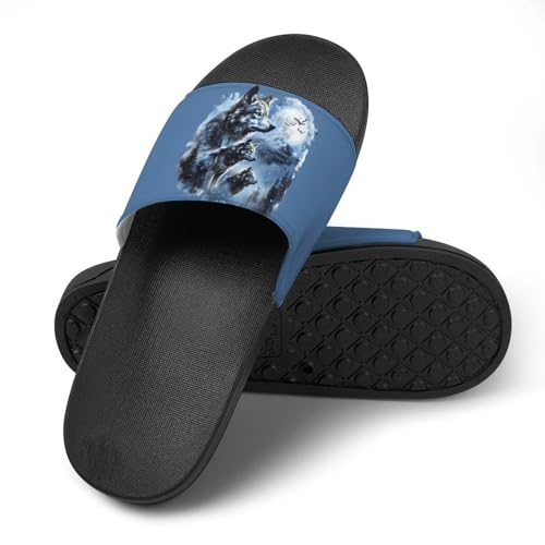 Star Wolf House Sandals Non-Slip Bathroom Slippers Beach Summer Shoes for Men Women4