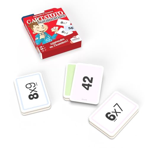 Ducale - Cartatoto Multiplications - Jeu de Cartes éducatif pour Enfants - Apprendre en s'amusant - dès 6 Ans, d'or – vue 6