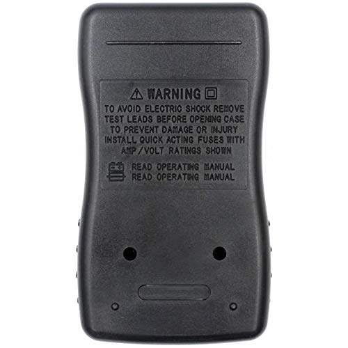 Digital Multimeter with Test Leads, 1999 Count, Measures Voltage, Current, Resistance, Diode Test