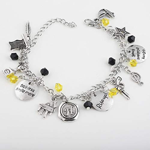 Blingsoul Rise Up Silver Bracelets For Women - Handmade Broadway Hamiltn Merchandise Charm Bracelet Musical Birthday Gifts Jewelry #TOP2