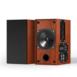 Powered Bookshelf Speakers, 30W X 2 Turntable Speakers with 4 Inch Woofer, Record Player Speakers with AUX Input for PC and TVs,Wood Grain Color for Wall Mounting - Les Beatles, Paul McCartney, John Lennon, RIngo Starr, George Harrison