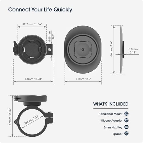 Support de téléphone pour vélo idéal pour guidon de cyclotourisme et trajets urbains