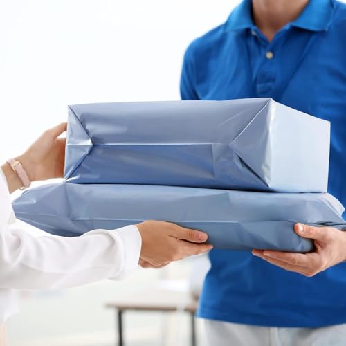 Image of Metronic Poly Mailers 14.5x19 70,000 Pack Large Shipping Bags for Clothing Mailing Bags with Strong Self-sealing Adhesive Waterproof and Tear-Proof Shipping Bags Bulk in Blue