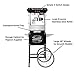 Great Northern Popcorn Company Black Paducah 8 Ounce Antique Popcorn Machine and Cart