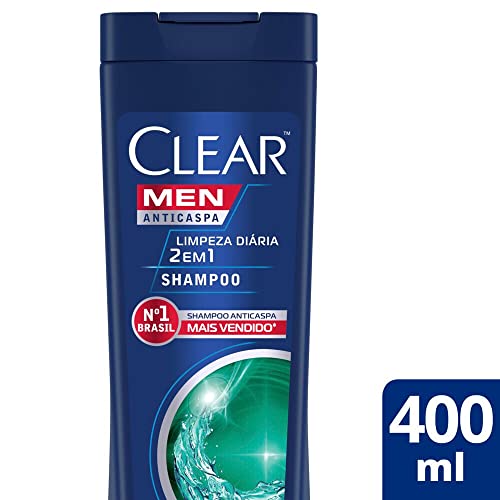 Clear Men Limpeza Diaria 2 Em 1 - Shampoo Anticaspa 400Ml