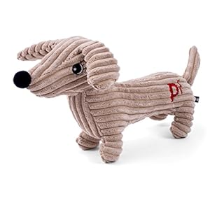 Petface Dougie Deli Cord Dog Toy, Tan