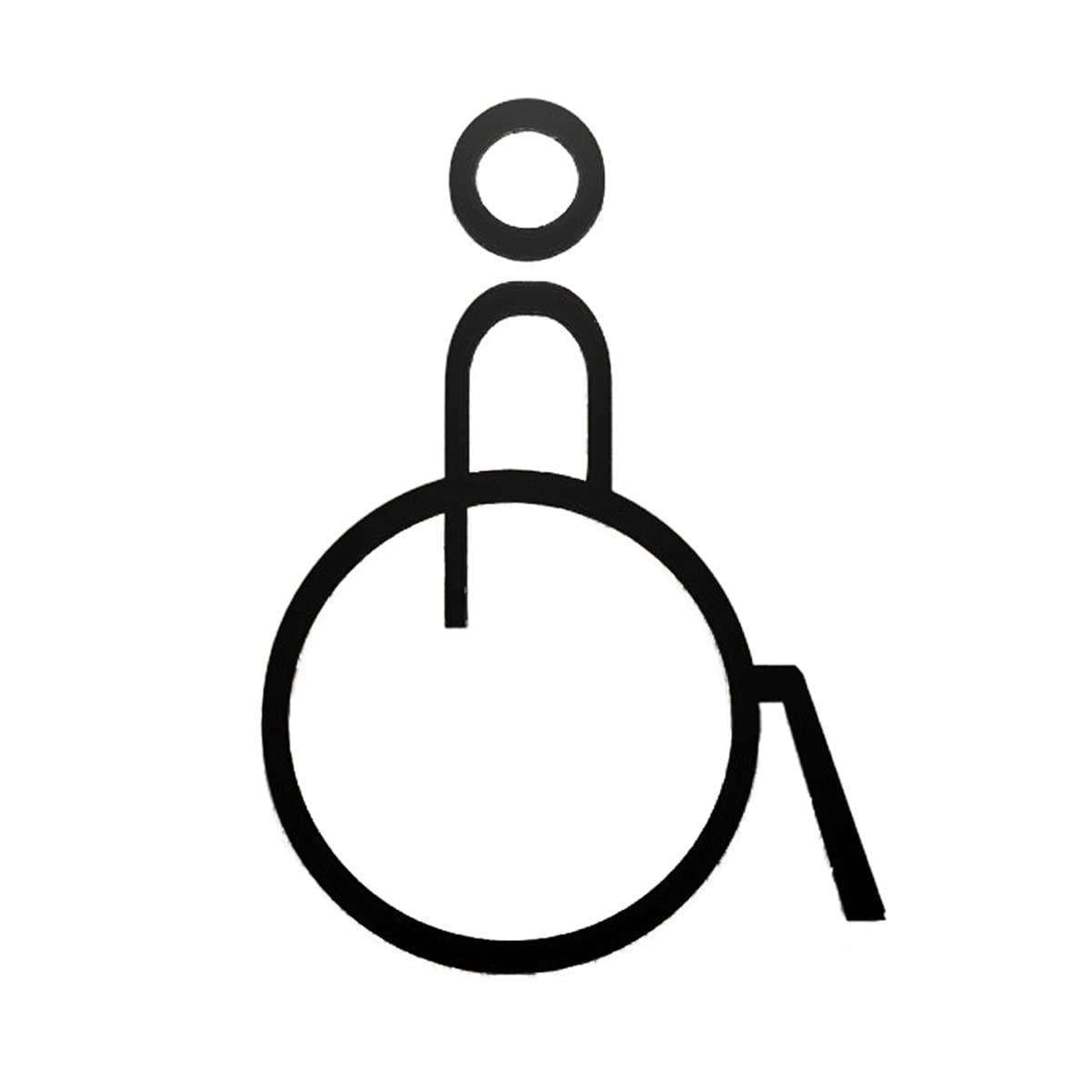 Juego de figuras decorativas de acrílico for hombres y mujeres, letrero de baño moderno for hombres y mujeres, letreros autoadhesivos for puertas de baño, letreros simples for baños domésticos o comer