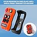 2 Channel Button Industrial Wireless Overhead Hoist Crane Radio Remote Control 110V Transmitter and Receiver for Lift Winch Electric Chain Hoist Crane Remote Control