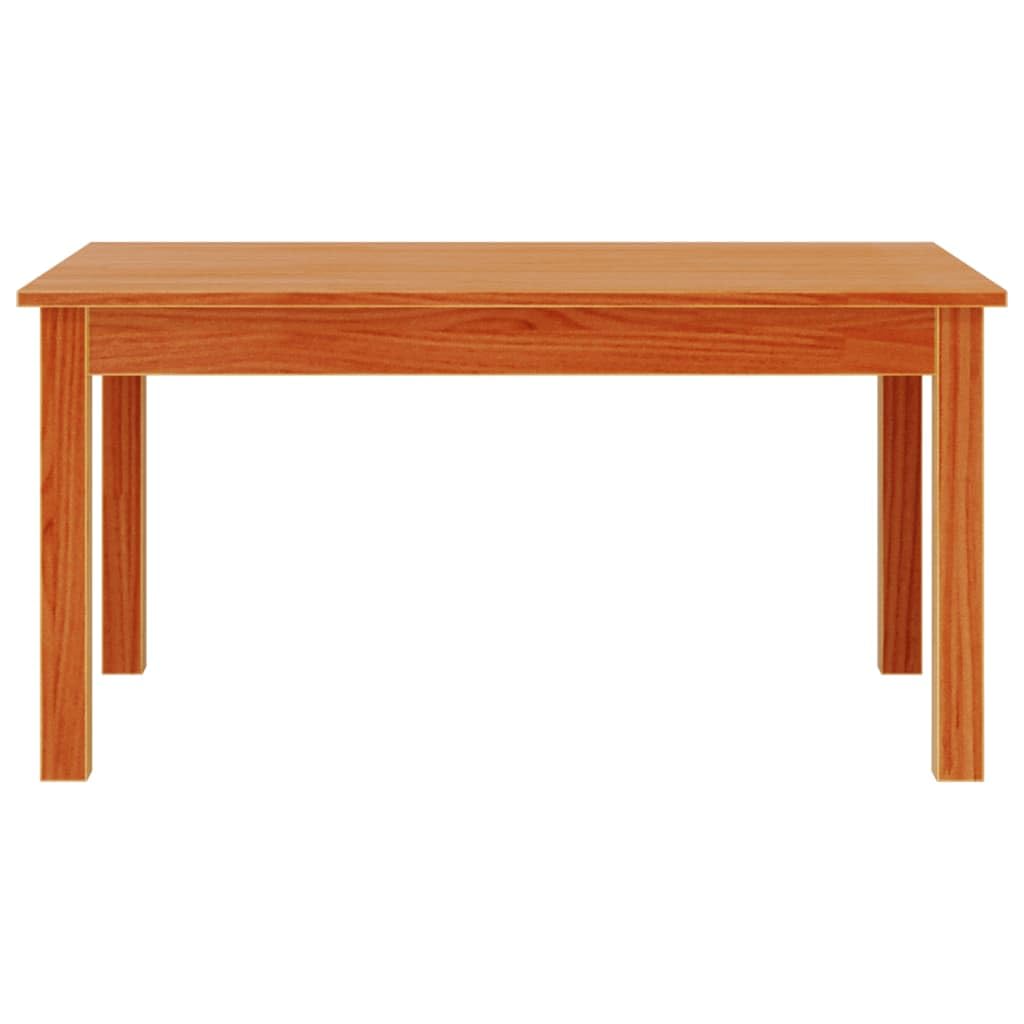 Homgoday Tavolino da caffè marrone cera 80 x 50 x 40 cm in legno di pino massiccio, tavolino da tè per soggiorno, sala d'accoglienza degli ospiti, camera da letto e ufficio