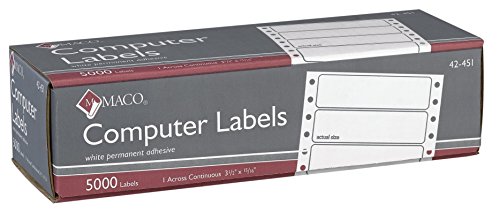 Maco High Speed Data Processing Labels (MAC42451)