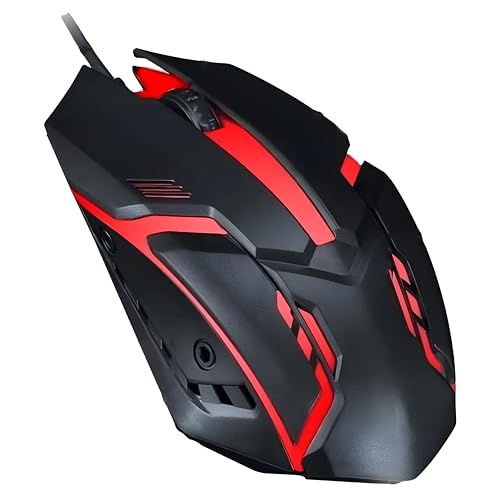 Image of COOLCOLD STGAUDRON, Gaming Mouse | Wired USB 2.0 Optical, RGB Mouse | 4 Colors LED Backlight up to 1200 DPI, Ergonomic Design Mouse for Laptop, PC & Gamer (Black)