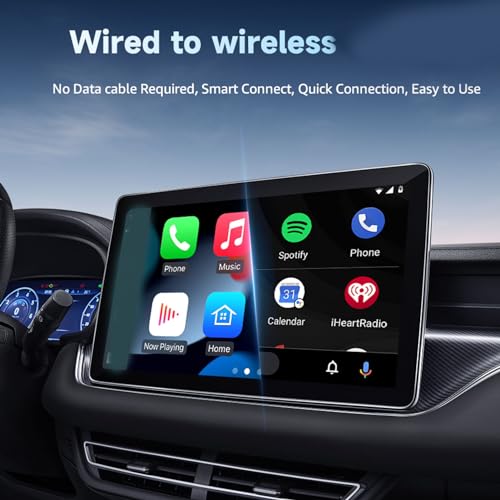 Jiawu 2 in 1 Wireless CarPlay Adapter & Wireless Auto Adapter, Convert Wired CarPlay to Wireless CarPlay - Image 2