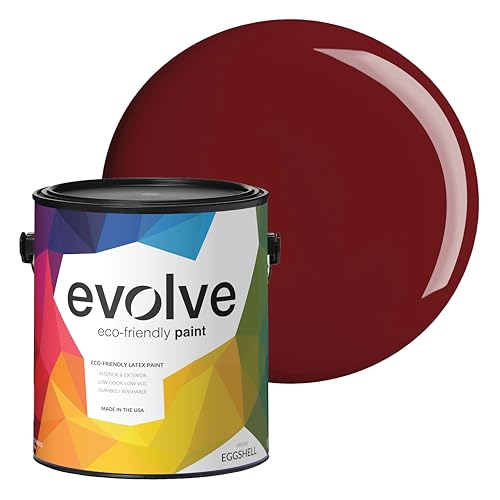 EVOLVE Interior Paint & Primer, Eggshell (Burgundy), 1 Gallon –