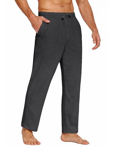 COOFANDY Mens Yoga Sweatpants Casual Open Bottom Pants Lightweight Jogger Track Pants with Pockets