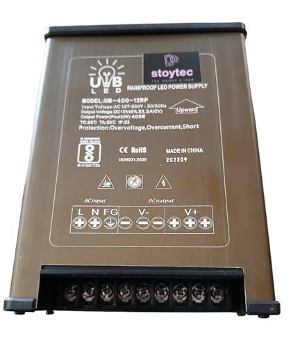 Stoytec 12V DC Power Supply 400W 33A RAIN Proof SMPS 240V AC to 12V DC Converter for LED Panels,CCTV - Image 5