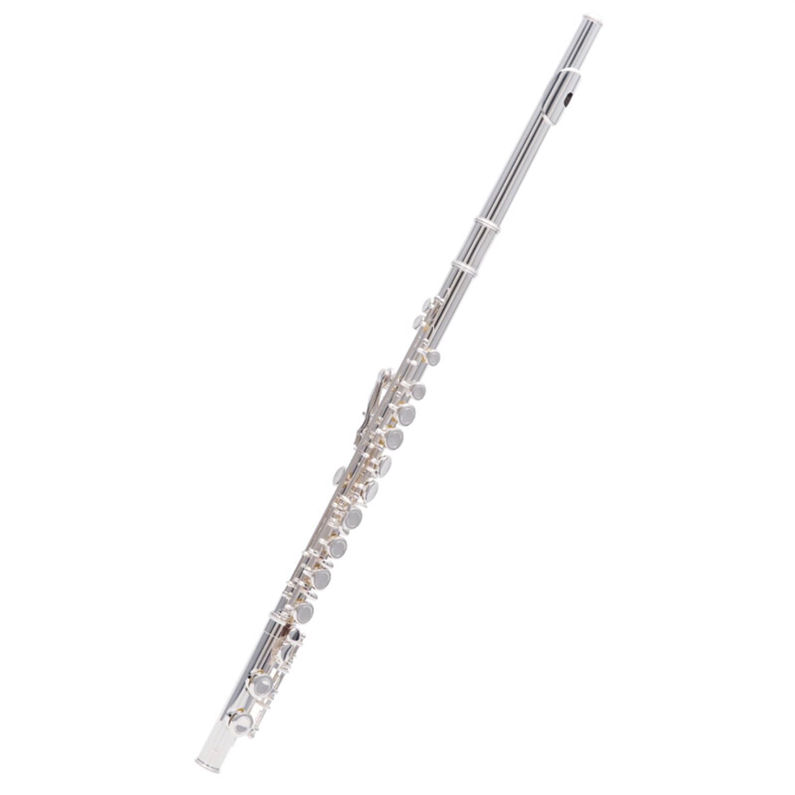 strumento flauto Flauto A 16 Fori Chiusi In Rame Bianco Placcato In Argento, Chiave Do, Strumento A Fiato Orchestrale Per Bambini Adulti flauto traverso
