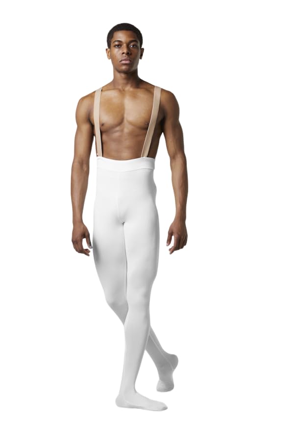 Etoile Calzamaglia da Uomo Lunghezza Intera con Piede MP001 per Bloch Sport Danza Classica Ballo Ballerino Relax Balletto Saggio Prove Esibizioni Allenamento Pantalone