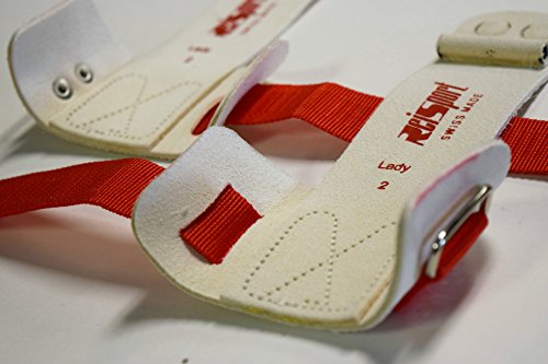 Reisport Women's Gymnastic Grips Uneven Double Buckle Bar Grips, No Slip Fit, Xx-Small, X-Small, Small, Medium, Large, X-Large, Women And Girls Gymnastics Training, Long Lasting, Leather, Safe Grip #TOP1