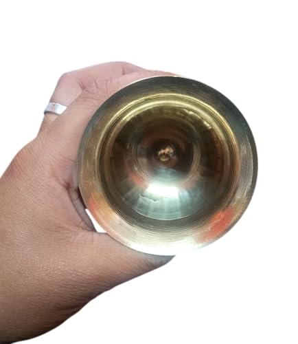 Image of Ani Divine Pure Brass Jagannathi Kalash Lota | Small Round Engraved Puja Kalash for Gangajal, Home Pooja, Karva Chaut, Diwali, Navratri