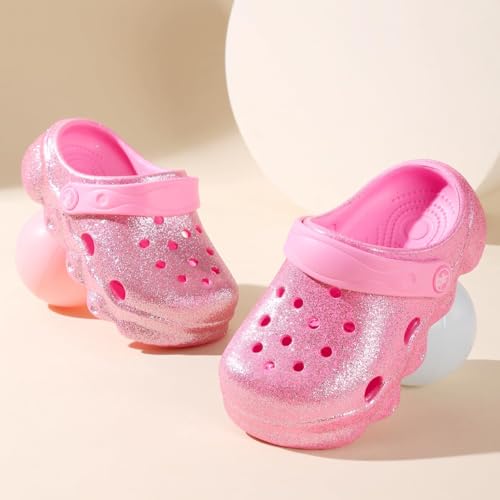 Image of Girls' Clogs for Toddlers & Kids Lightweight Garden Shoes Breathable Slip-on Slides Sandals Slippers Children's Beach Water Shoes