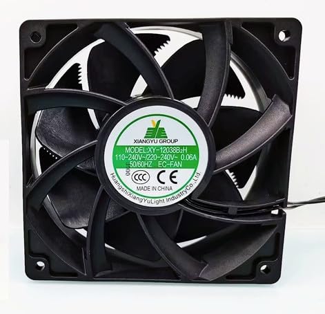 Para XY-12038B2H 12038 Alto volumen de aire 110V 220V Ahorro de energía Impulso 4.7 in gabinete caso ventilador de enfriamiento