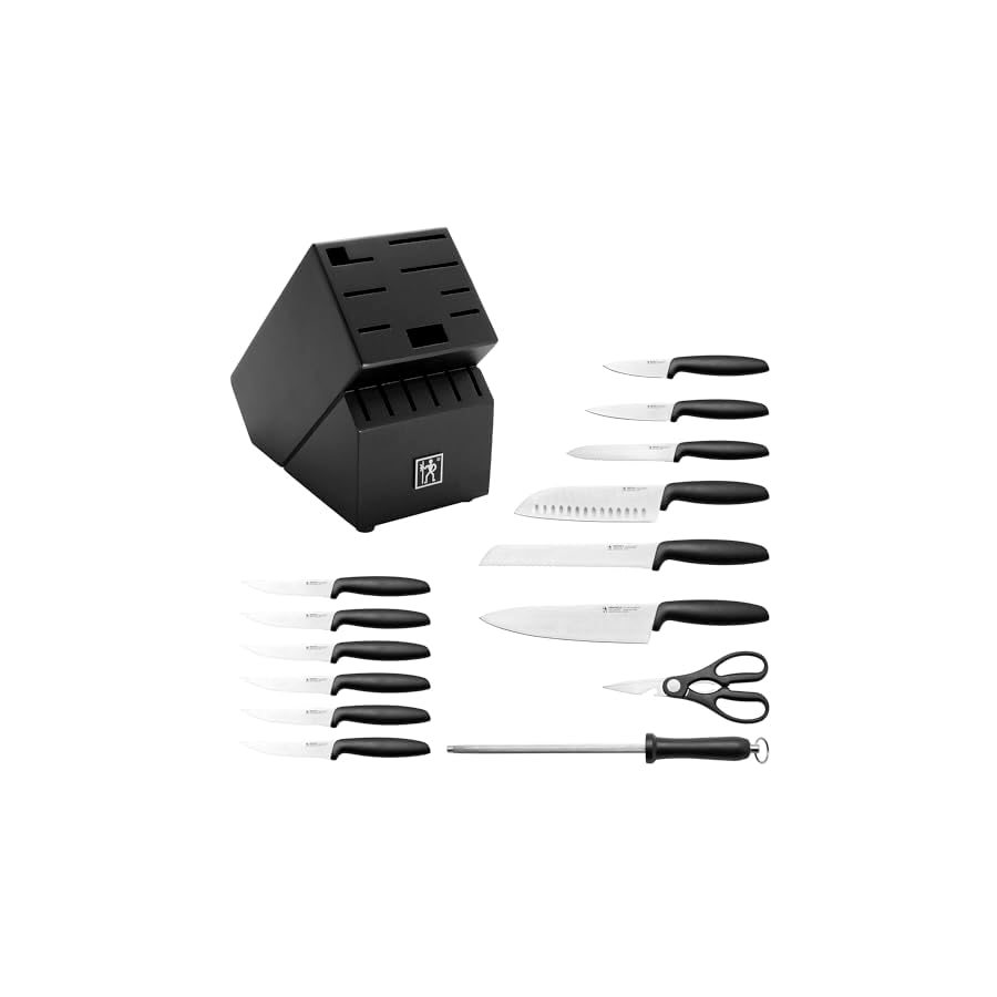 HENCKELS-Silver-Symmetry-Razor-Sharp-15-Piece-Stainless-Steel-Knife-Block-Set-Paring-Knife-Chef-Knife-Bread-Knife-German-Engineered-Informed-by-100-Years-of-Mastery-Dishwasher-Safe HENCKELS Silver Symmetry Razor-Sharp 15-Piece Stainless Steel Knife Block Set, Paring Knife, Chef Knife, Bread Knife, German Engineered Informed by 100+ Years of Mastery, Dishwasher Safe