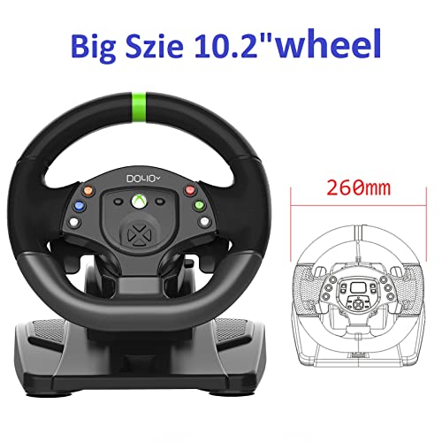 Doyo R808(G30) Xbox 360 Game Racing Wheels,Pc Steering Wheel Plug And Play Gaming Driving Volante 180° Usb thumb #3