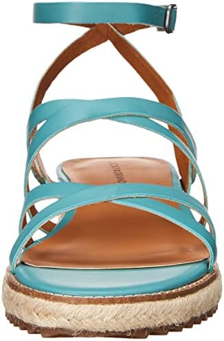 Lucky Brand Women's Nemelli Strappy Wedge Sandal Platform, Bristol Blue, 8 | Image 1