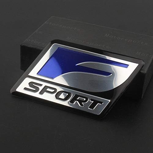 黒青 F スポーツ F Sport 正方形エンブレム薄型アルミラベルトランクフェンダーロゴカースタイリング再装着のためのレクサス F Blue エンブレム 車 バイク Amazon