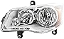 Evan-Fischer Headlight Assembly Compatible with 2011-2019 Dodge Grand Caravan/Chrysler Town and Country 2008-2016 Halogen Chrome Interior Driver Side