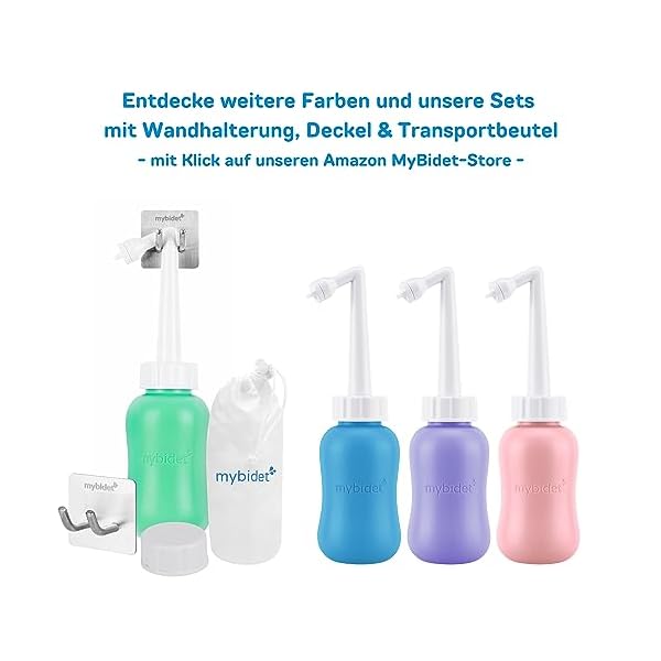 Wandhalterung für alle Po-Duschen Modelle - MYBIDET 3.0 Wandhalterung Po Dusche Intimdusche, leichter zu drücken, Intimreinigung mit Wasser, Intimdusche Wochenbett, Reisebidet oder Popo dusche – Bild 6