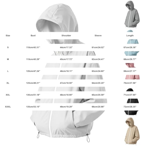 Chaqueta impermeable mujer para lluvia y viento con ajuste regular cómodo 3