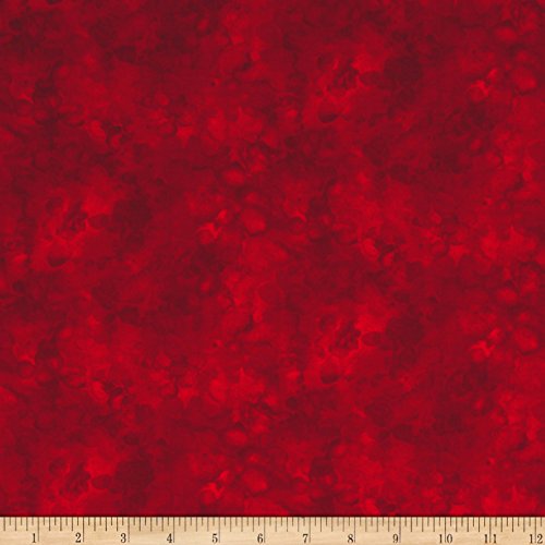 Timeless Treasures Solid-ish Watercolor Texture Cherry, Fabric by the Yard