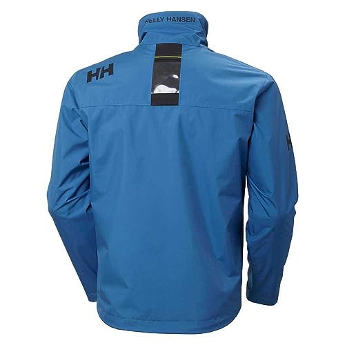 Image of Helly-Hansen mens Crew Midlayer Fleece Lined Waterproof Windproof Rain Jacket