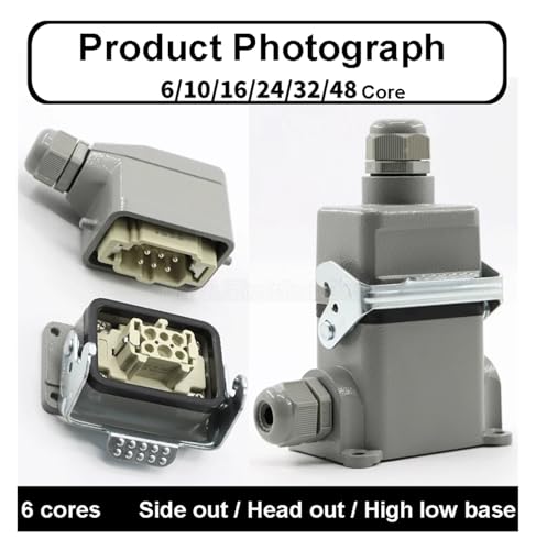 Conector resistente rectangular 16A impermeable beige miniatura 4