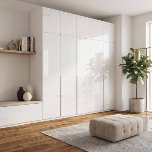 Image of HOME13 White Contact Paper Glossy Peel and Stick Wallpaper for Countertops White Wall Paper Self Adhesive Removable Waterproof for Kitchen Cabinet Decorative Vinyl Paper(20x80 Inch)