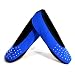 NuFoot Sparkle Ballet Flats Women's Shoes Best Foldable & Flexible Flats Slipper Socks Travel Slippers & Exercise Shoes Dance Shoes Yoga Socks House Shoes Indoor Slippers Royal Blue X-Large