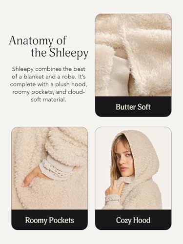 UnHide Shleepy Faux Fur Robe - Lightweight, Extra Soft, & Warm Wearable Blanket - Made From Soft Polyester Faux Fur Material4