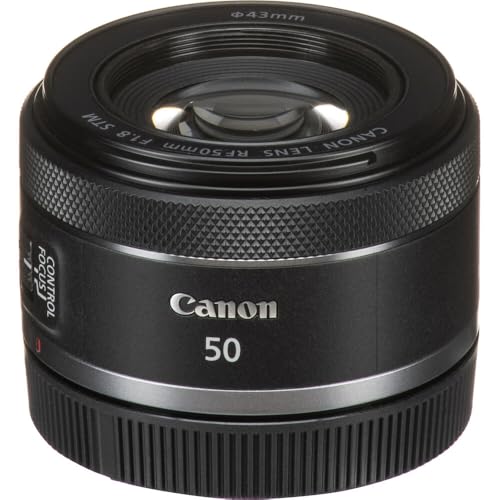 Canon RF 50mm f/1.8 STM Lens | Compact Standard Prime with Bright f/1.8 Aperture & Smooth STM Autofocus | for Portraits, Street, Low-Light & Everyday Photography (4515C002) + Shoulder Bag + 64GB Card - image 4