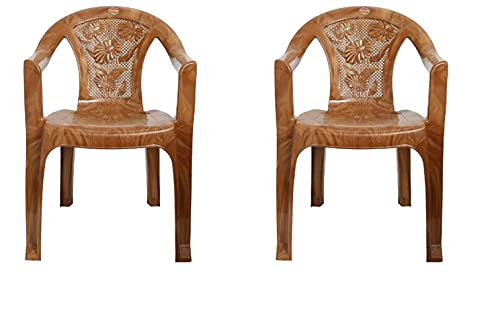 Cello Admire Plastic Chair Set of 2 - S Brown, 21 * 31 inches (CLO_Admire_SO2_S Brown)-image-38