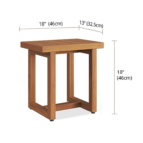 Image of AquaTeak The Original 18 inch Spa Teak Shower Bench